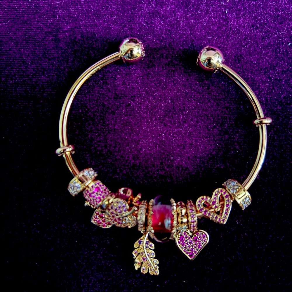 Rose Gold authentic Pandora bangle